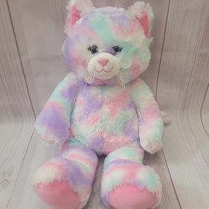 Build A Bear Kitty Cat Plush 16" Pastel Swirl